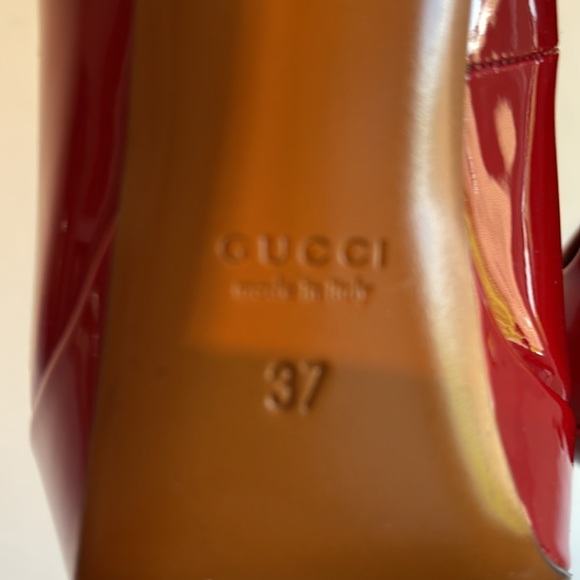 Gucci red platform pumps size 37 - Picture 9 of 10